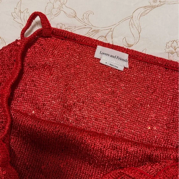 Lovers + Friends Red Sequin Maxi Dress - Picture 6 of 6